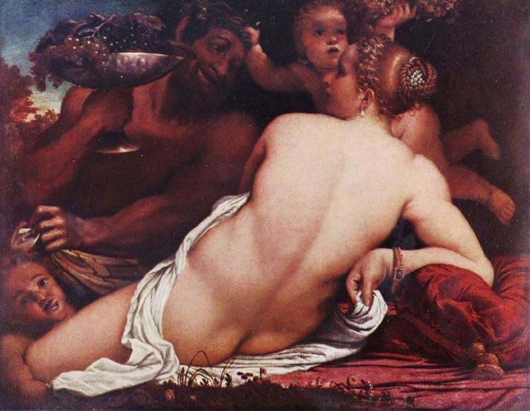 CARRACCI, Annibale Bacchantin, Detail oil painting picture
